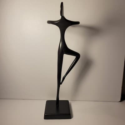 IKEA Bodrul Khalique Ballerina Sculpture Modern Minimalist Black Metal Figurine - Thumbnail 7