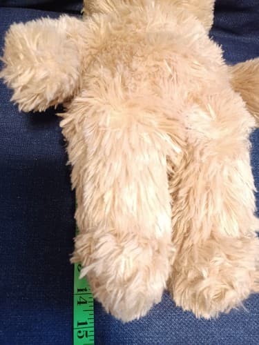 Build-A-Bear Tan Big Nose Hugs N Cream Light Brown Teddy Bear Plush 14" BABW - Thumbnail 5