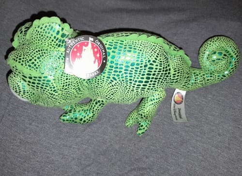 Disney Parks Tangled Pascal 12" Plush Chameleon Green Metallic Fabric - Thumbnail 2