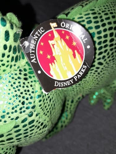 Disney Parks Tangled Pascal 12" Plush Chameleon Green Metallic Fabric - Thumbnail 4