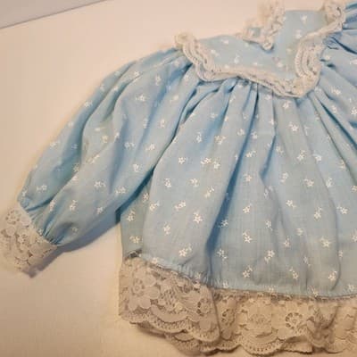 1993 Boots Tyner Good Morning Sugar Britches 3-Pc Blue Doll Dress Outfit 19-21.5 - Thumbnail 3