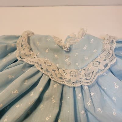 1993 Boots Tyner Good Morning Sugar Britches 3-Pc Blue Doll Dress Outfit 19-21.5 - Thumbnail 4