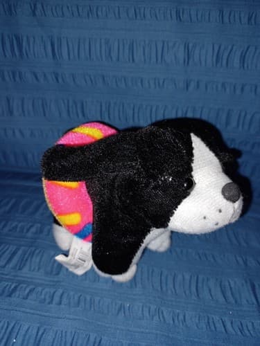 Sitting Blulldog Black & White Donut Intertube 5" - Thumbnail 2