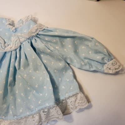 1993 Boots Tyner Good Morning Sugar Britches 3-Pc Blue Doll Dress Outfit 19-21.5 - Thumbnail 5