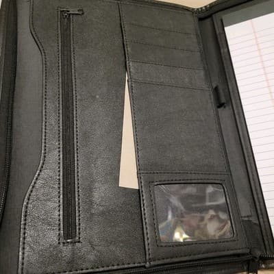 NJSGS 2021 Leather Zip Portfolio Padfolio Organizer Texarkana Arkansas - Thumbnail 3