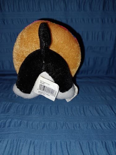 Sitting Blulldog Black & White Donut Intertube 5" - Thumbnail 4