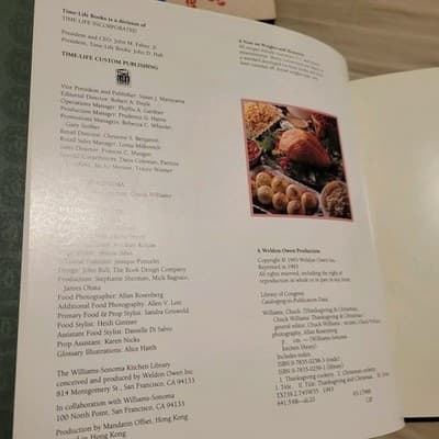 Williams Sonoma Kitchen Library Cookbook Thanksgiving & Christmas Chuck Williams - Thumbnail 4
