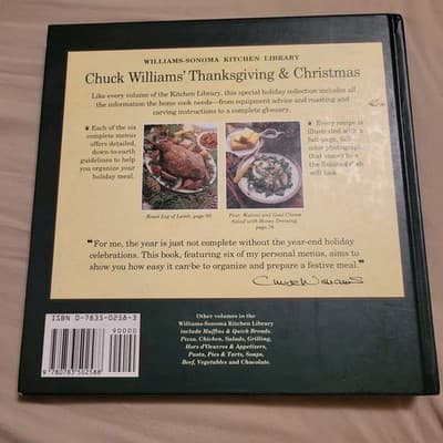 Williams Sonoma Kitchen Library Cookbook Thanksgiving & Christmas Chuck Williams - Thumbnail 2