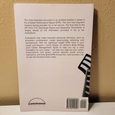 COMMISSION PUBLISHING Stripes Airman's Bullet Writing Career Guide Paperback - Thumbnail 2
