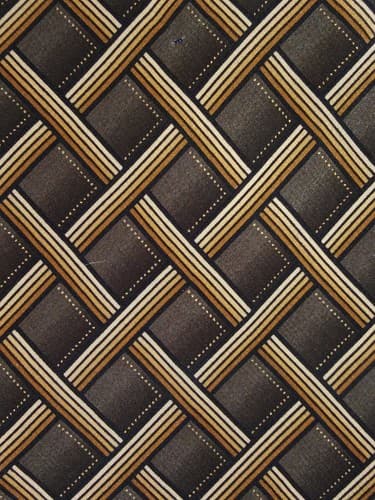 DiMoggio Hand Made 100% Silk Tie Black, Beige & Gray 59 1/2"L & 4"W Handmade - Thumbnail 2