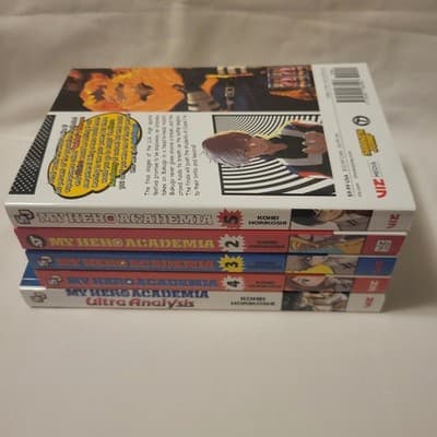 My Hero Academia Manga Lot Vol 2–5 + Ultra Analysis Guide Viz Media - Thumbnail 3