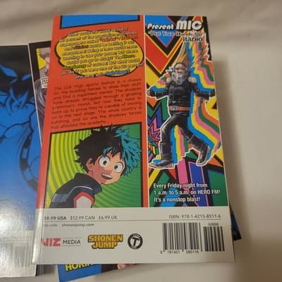 My Hero Academia Manga Lot Vol 2–5 + Ultra Analysis Guide Viz Media - Thumbnail 8