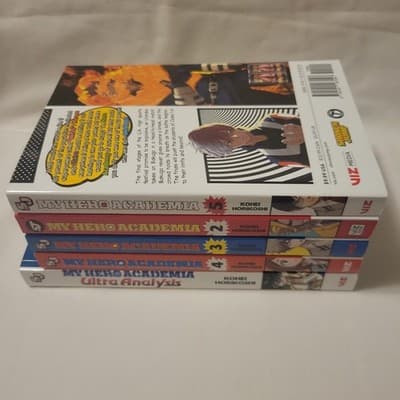 My Hero Academia Manga Lot Vol 2–5 + Ultra Analysis Guide Viz Media - Thumbnail 2