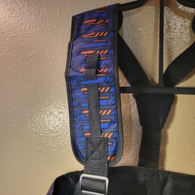 Nerf Elite Tactical Harness Vest 2017 Blue Orange Black Adjustable Gear Strap - Thumbnail 5