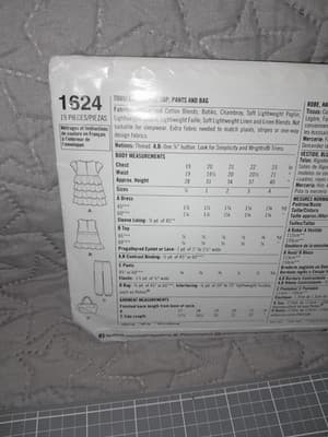 Simplicity 1624 Pattern Dress Top Pants Purse Toddler 1/2 - 4 CYNTHIA ROWLEY - Thumbnail 3