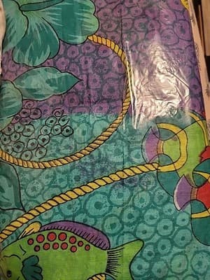 Tropical Fish Print Sarong Wrap Scarf Bright Beach Cover-Up 71"x45.5" - Thumbnail 5