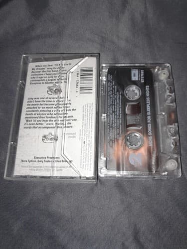 Sleepless in Seattle & More Songs for Sleepless Nights 2 Cassette Lot 1993 Epic - Thumbnail 5