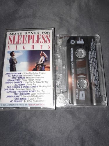 Sleepless in Seattle & More Songs for Sleepless Nights 2 Cassette Lot 1993 Epic - Thumbnail 6