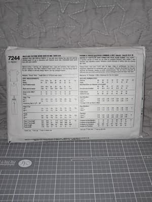 Simplicity 7244 Easy Womens Tank Top And Pants Size 8-20 New Uncut 90s Vintage - Thumbnail 2