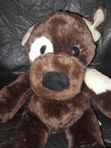 Brown Dog w/Patch Around Eye 12" BABW Build A Bear Workshop Plush - Image 1