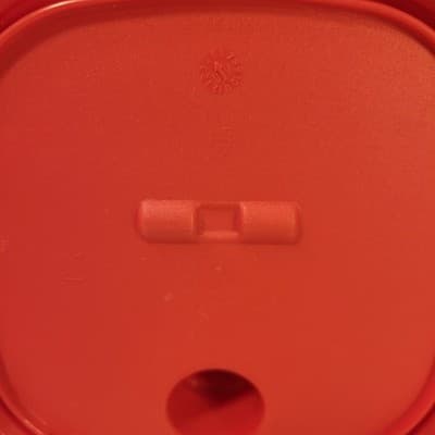 TUPPERWARE Replacement Lid 5773B-2 Red Square Snap On Plastic 4in Vintage - Thumbnail 5