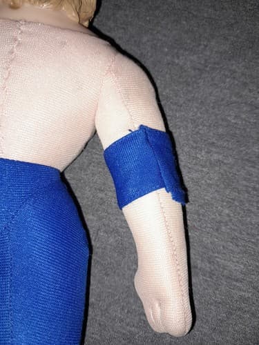 1999 Vintage WCW Diamond Dallas Page Plush Wrestling Doll 9" Play By Play - Thumbnail 8