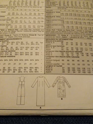 McCalls 9339 Sewing Pattern NIP (1998) Misses Dress Slipdress Sz 12 14 16 New - Thumbnail 3