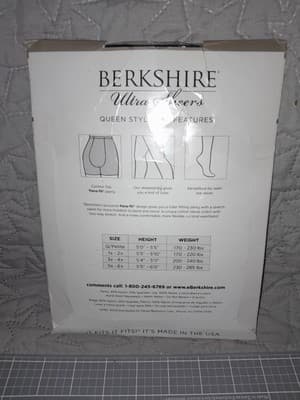 Berkshire Ultra Sheers Queen Control Top Fantasy Black 1x-2x Style 4411 - Thumbnail 3