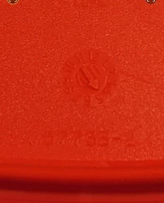 TUPPERWARE Replacement Lid 5773B-2 Red Square Snap On Plastic 4in Vintage - Thumbnail 6