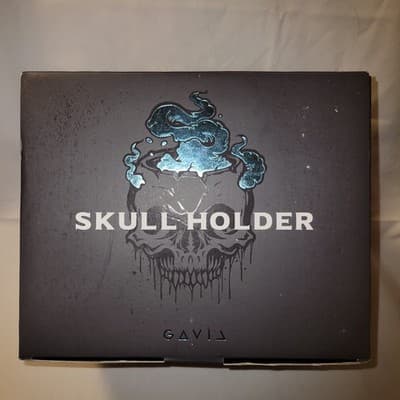 Gavia Skull Candle Holder with Brain Candle Set Black Ceramic + Brain Candles - Thumbnail 10