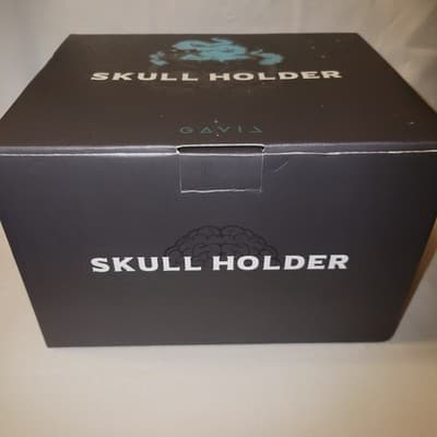 Gavia Skull Candle Holder with Brain Candle Set Black Ceramic + Brain Candles - Thumbnail 11