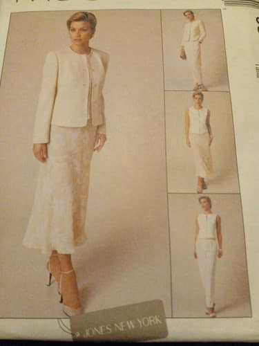 McCalls 9376 Pattern Uncut FF SZ 14 16 18 Misses Lined Jacket & Vest Pants - Thumbnail 5