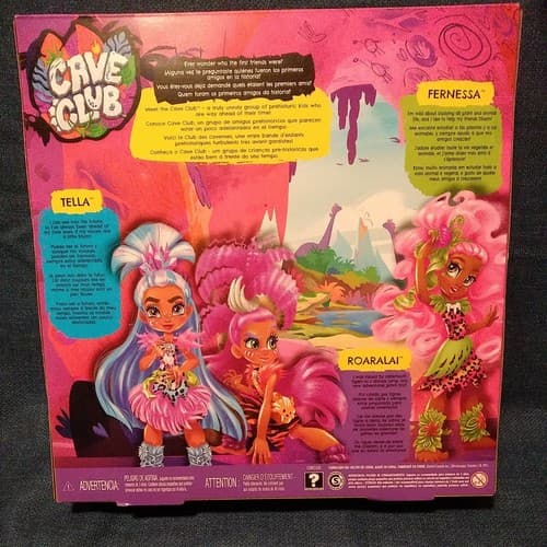 CAVE CLUB 3 Pack Of Dolls TELLA ROARALAI FERNESSA Prehistoric Kids Fashions - Thumbnail 2