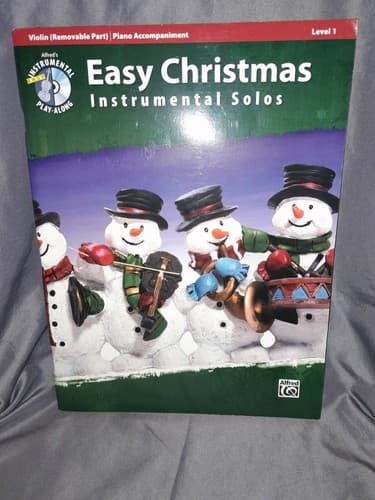 Easy Christmas Instrumental Solos for Strings, Level 1 Violin & Piano Book & CD - Image 1