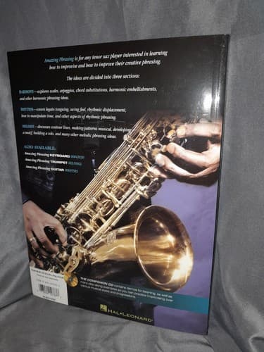 Amazing Phrasing Tenor Saxophone Lesson Hal Leonard Play-Along Book CD Included - Thumbnail 2
