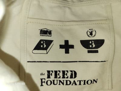 The Feed Foundation Canvas Tote Shoulder Bag 3 Read Market Shopper - Thumbnail 5