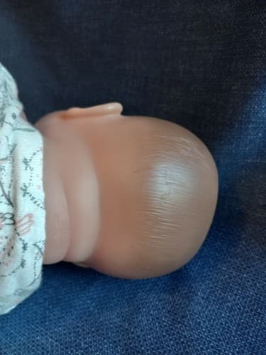 Newborn Vinyl Baby Doll Curled Up 22-07 Lifelike Blue Gray Eyes Berenguer 14" - Thumbnail 5