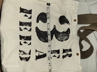 The Feed Foundation Canvas Tote Shoulder Bag 3 Read Market Shopper - Thumbnail 7