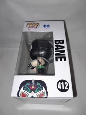 Funko POP! DC Super Heroes Bane #412 Dia De los Muerte Candy Skull Art Hot Topic - Thumbnail 4
