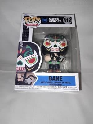 Funko POP! DC Super Heroes Bane #412 Dia De los Muerte Candy Skull Art Hot Topic - Image 1