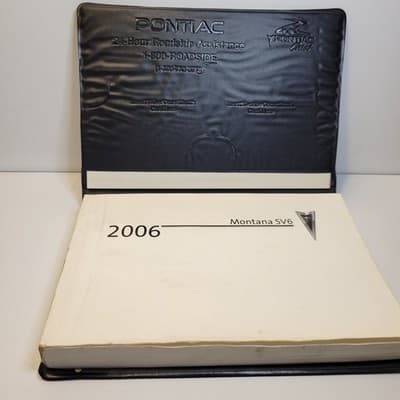 2006 Pontiac Montana SV6 Owner’s Manual Set w/ Case & Warranty Book OEM - Thumbnail 5