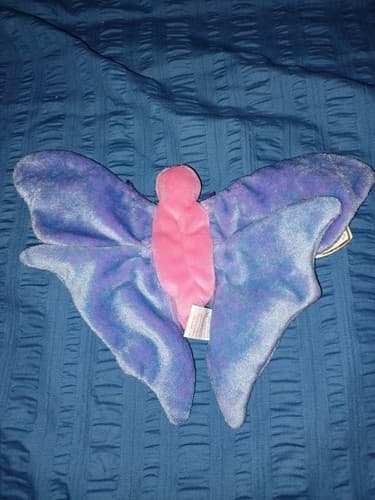 TY Beanie Babie Flitter the Butterfly Plush Toy - Pink/Purple 10" Wing Span - Thumbnail 2