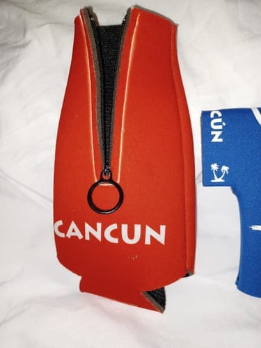 Cancun Manfo Beer Bottle Koozy Koozie Zipper & shirt style - Thumbnail 5