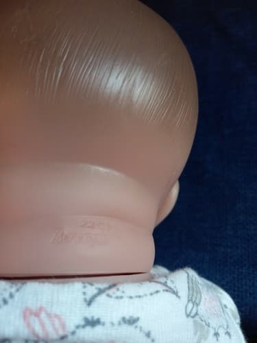 Newborn Vinyl Baby Doll Curled Up 22-07 Lifelike Blue Gray Eyes Berenguer 14" - Thumbnail 7