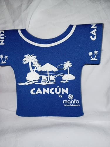 Cancun Manfo Beer Bottle Koozy Koozie Zipper & shirt style - Thumbnail 4