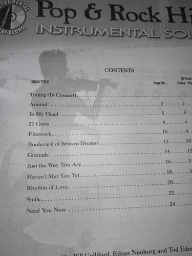 Pop & Rock Hits Instrumental Solos, Trumpet: Level 2-3: Trumpet, Book and CD by - Thumbnail 6