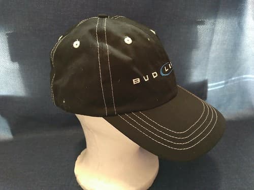 Bud Light Cap Dark Blue White Seams Official Product Of Anheuser Bush 2006 - Image 1