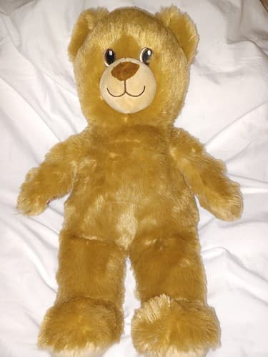 Brown Tan Teddy Bear Plush Stuffed Animal Build A Bear Workshop BAB 15" w Smile - Image 1