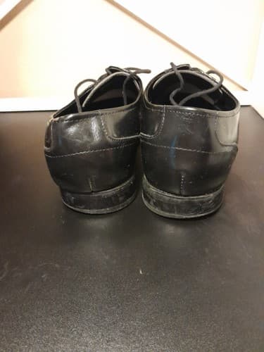 Stacy Adams Men's Black Leather Oxford Size 12 W Square Toe Lace-up Broken In - Thumbnail 5