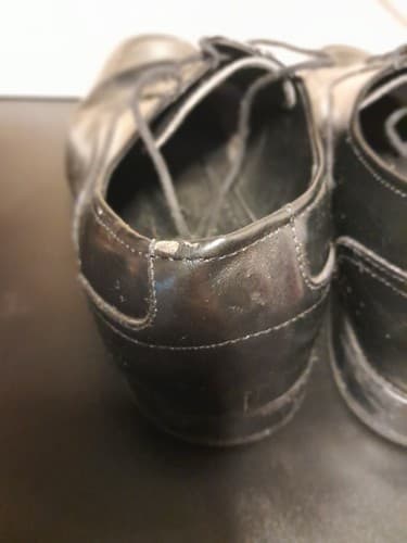 Stacy Adams Men's Black Leather Oxford Size 12 W Square Toe Lace-up Broken In - Thumbnail 6
